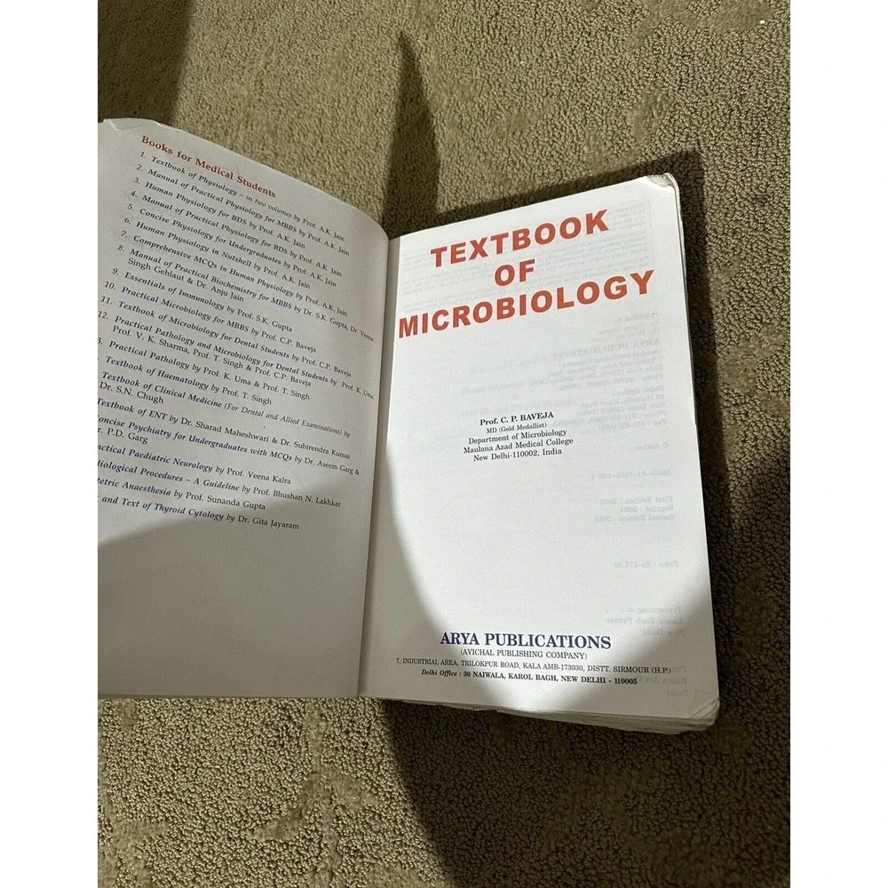 Textbook Of Microbiology - Paperback By C P Baveja - Book Second Edition